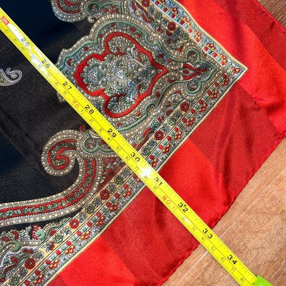 Italian Patterned Scarf - Picture 8 of 10